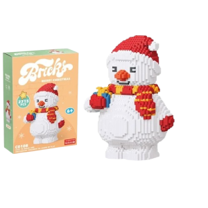 Zestaw klocków świątecznych Bałwan 35 cm 