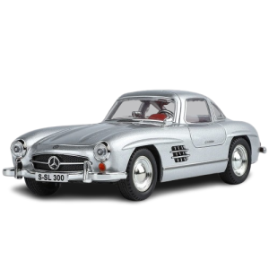 Model samochodu Mercedes Benz SL300 skala 1:32 srebrny