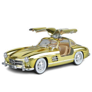 Model samochodu Mercedes Benz SL300 skala 1:24 złoty