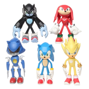 Figurki z bajki Sonic zestaw 5 szt duże 14 cm