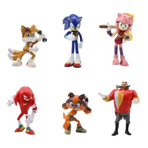 Zestaw Figurki z bajki Sonic zestaw 6 szt