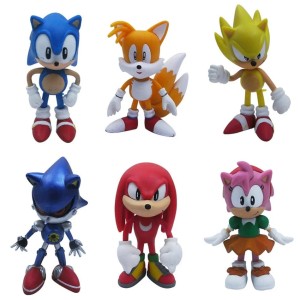 Zestaw Figurki z bajki Sonic zestaw 6 szt
