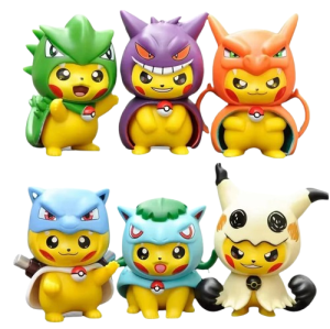 Zestaw 6 szt figurek z serii Pokemon Pikachu