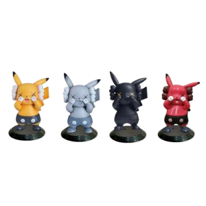 Zestaw 4 szt figurek z serii Pokemon kolekcjonerskie