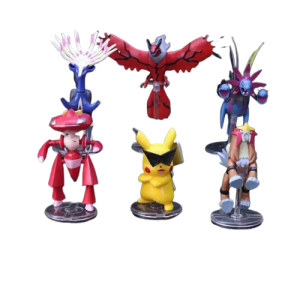 Zestaw 6 szt figurek z serii Pokemon dekoracja dziecięca
