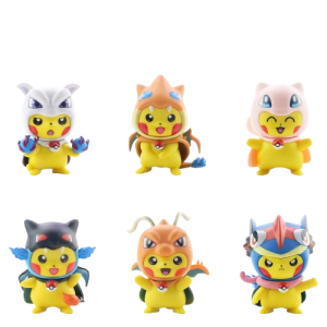 Zestaw 6 szt figurek z serii Pokemon dla kolekcjonera