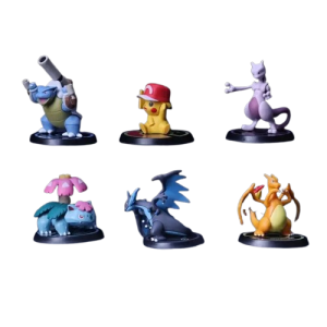 Zestaw 6 szt figurek z serii Pokemon dla kolekcjonera