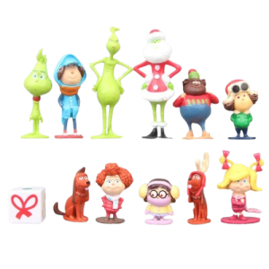 Zestaw 12 figurek z filmu Grinch Święta 