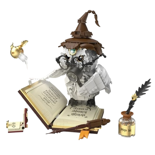 Zestaw klocków na prezent Sowa Hedwiga Harry Pottera.png