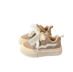 Zamszowe sneakersy dla dziewczynki klasyczne pudrowy róż