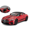 Zabawkowy model samochodu sportowego cabrio roadster w skali Mercedes SL63 AMG.png