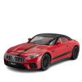 Zabawkowy model samochodu sportowego cabrio roadster w skali Mercedes SL63 AMG.png