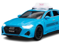 Autko Audi RS7 skala 1:32 szybkie Taxi niebieskie zabawka
