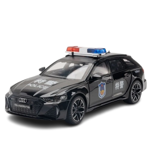 Autko Audi RS6 skala 1:32 szybki radiowóz Policja zabawka