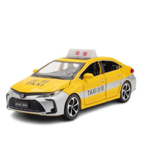 Zabawka autko Taxi Toyota Corolla 1:32 żółta