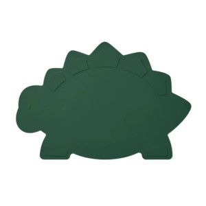 Mata silikonowa dla dziecka do karmienia dinozaur zielony 