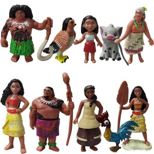 Zestaw 10 figurek z bajki Vaiana skarb oceanu Disney