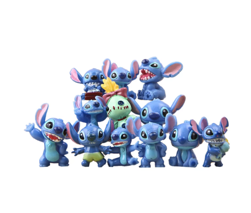 Lilo i Stich 12 sztuk figurek Disneya dla dzieci