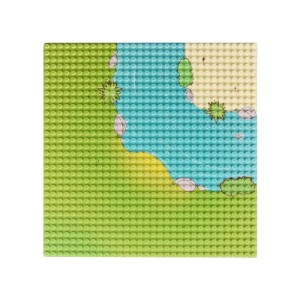 Płytka konstrukcyjna do budowy z klocków kwadratowa 32x32