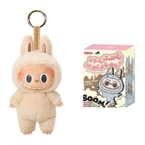 Brelok Labubu Macaron Wanilia The Monsters 17 cm pluszowy