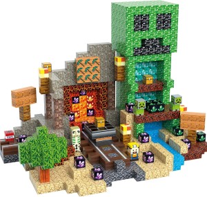 Minecraft Duży Zestaw Klocki Magnetyczne Kolekcjonerskie 300szt