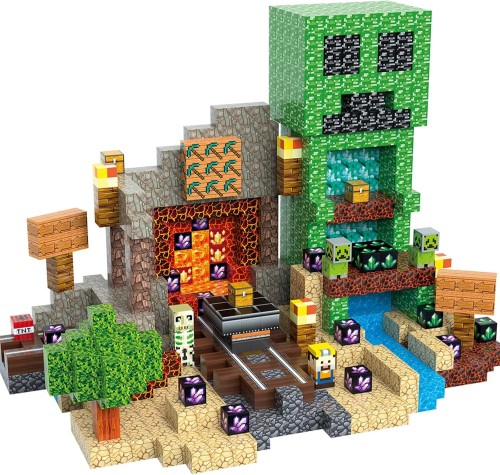 Minecraft Duży Zestaw Klocki Magnetyczne Kolekcjonerskie 300szt