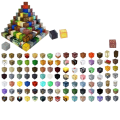 Minecraft Duży Zestaw Klocki Magnetyczne Kolekcjonerskie 300szt