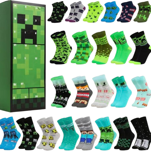 Kalendarz świąteczny Minecraft dla dzieci