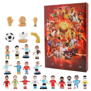 Kalendarz adwentowy sportowy piłkarski z figurkami
