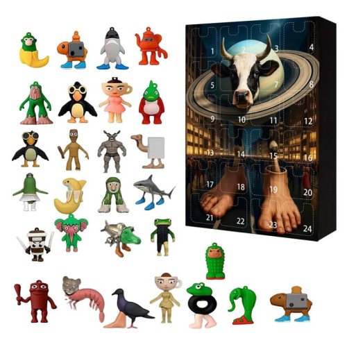Kalendarz Adwentowy Brainrot 24 figurki zawieszki.