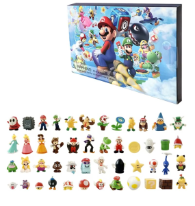 Kalendarz Świąteczny Adwentowy z figurkami Mario Bros