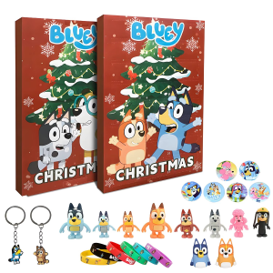 Kalendarz Świąteczny Adwentowy z figurkami Bluey Bingo