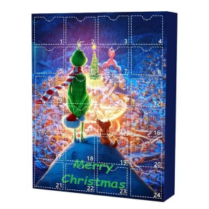 Kalendarz Świąteczny Adwentowy z figurkami GRINCH