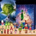 Kalendarz Świąteczny Adwentowy z figurkami GRINCH