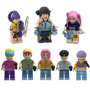 Zabawka K-POP Demon Hunters Klocki Figurki 8szt
