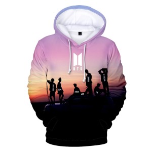 Dziecięca bluza z kapturem BTS Nadruk K-pop 100-160 cm