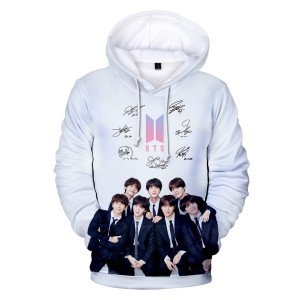 Dziecięca bluza z kapturem BTS Nadruk K-pop 100-160 cm
