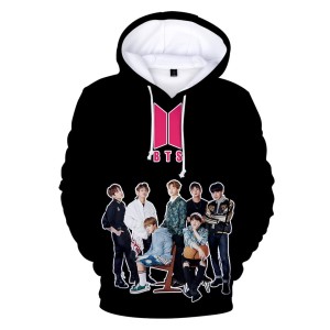 Dziecięca bluza z kapturem BTS Nadruk K-pop 100-160 cm