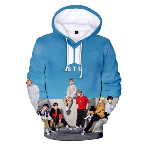 Dziecięca bluza z kapturem BTS Nadruk K-pop 100-160 cm