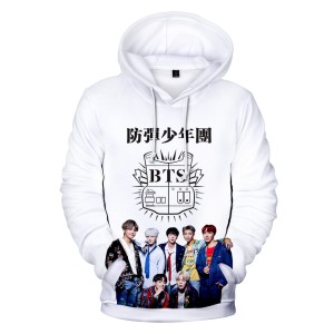 Dziecięca bluza z kapturem BTS Nadruk K-pop 100-160 cm