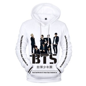 Dziecięca bluza z kapturem BTS Nadruk K-pop 100-160 cm