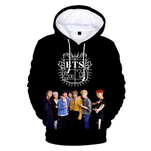 Dziecięca bluza z kapturem BTS Nadruk K-pop 100-160 cm