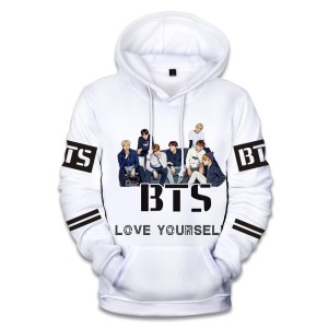 Dziecięca bluza z kapturem BTS Nadruk K-pop 100-160 cm