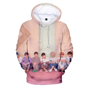 Dziecięca bluza z kapturem BTS Nadruk K-pop 100-160 cm