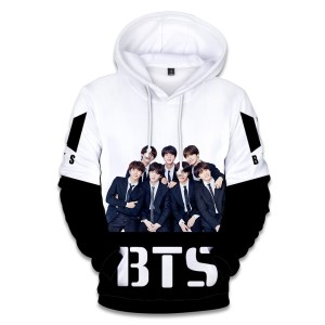 Dziecięca bluza z kapturem BTS Nadruk K-pop 100-160 cm
