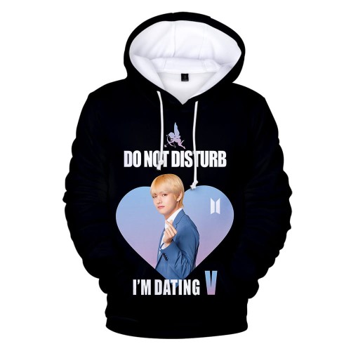 Bluza dziecięca z kapturem BTS nadruk K-pop poliester szybkoschnąca