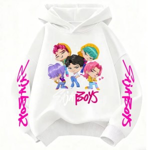 Bluza K-Pop Saja Boys z kapturem przez głowę 100-160 cm 