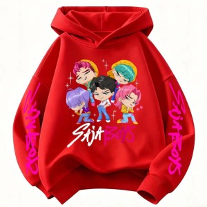 Bluza K-Pop Saja Boys z kapturem przez głowę 100-160 cm