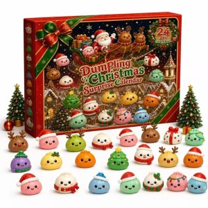 Kalendarz adwentowy dumpling squishy gniotek pieróg 24 sztuki