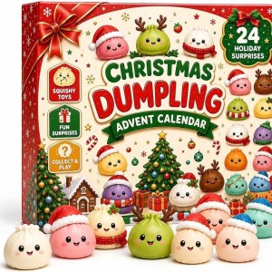 Kalendarz adwentowy dumpling squishy gniotek pieróg 24 sztuki